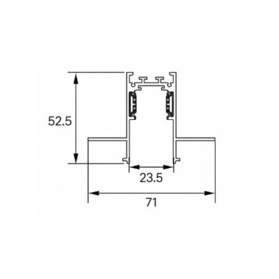 Force R Trimless Magnetic Track Rail di