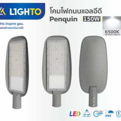 โคมไฟถนน Lighto LED รุ่นPENGUIN 150W-1