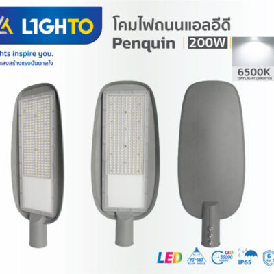 โคมไฟถนน Lighto LED รุ่นPENGUIN 200W-1