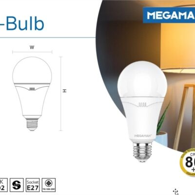 หลอดไฟ LED MEGAMAN A-BULB A80-1