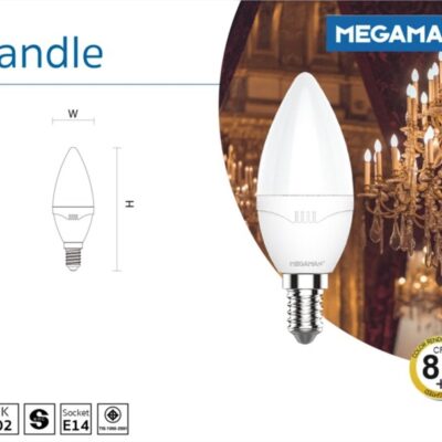 หลอดไฟ LED MEGAMAN Candle-1