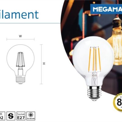 หลอดไฟ LED MEGAMAN Filament E27 A80-1