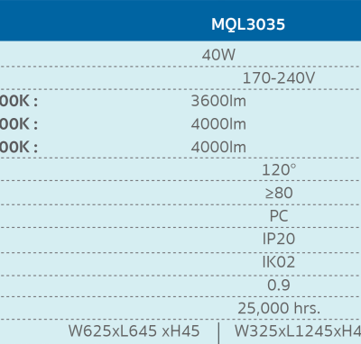 Alternative view of โคมไฟ LED PANEL LIGHT SQUARE  พาแนลฝังฝ้า-MQL3035