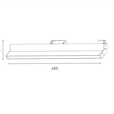 Alternative view of SLEEK TRUE-A LED Magnetic Flood Light 24W