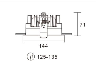 Alternative view of DOWNLIGHT COB CASSIE-B