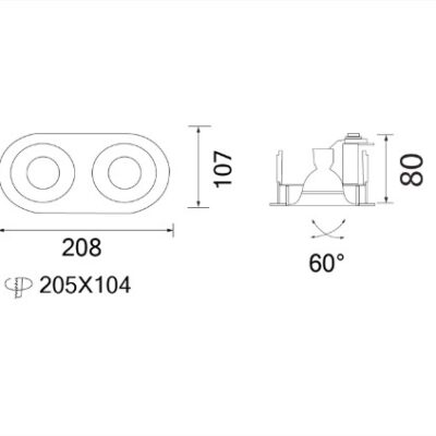 Alternative view of DOWNLIGHT MR16 GU5.3 GU10 CASTLE-B