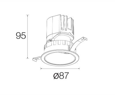 Alternative view of Downlight LED COB CRUZ-A