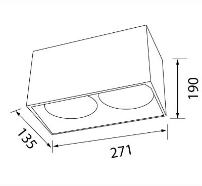 Alternative view of DOWNLIGHT E27 GLENN-2SQ