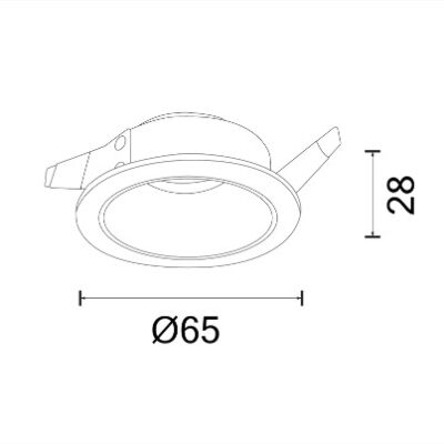 Alternative view of DOWNLIGHT MR11 GU10 LUKE-A