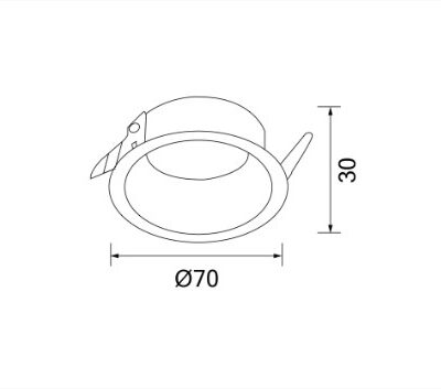 Alternative view of DOWNLIGHT MR16 GU5.3 GU10 NEIGE