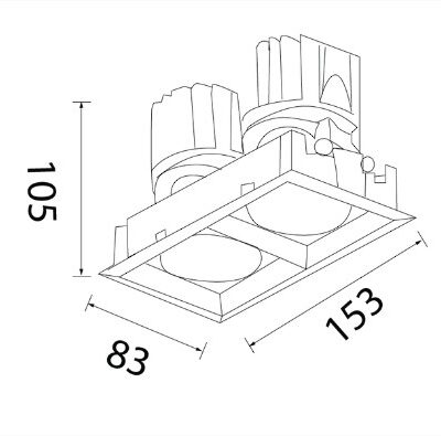 Alternative view of Downlight LED COB ZANE-B