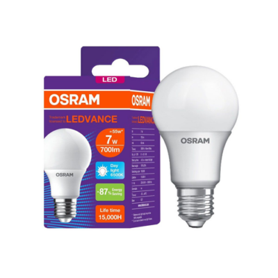 หลอดไฟ LED 7W OSRAM LECO CLA E27