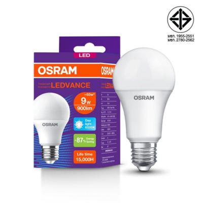 หลอดไฟ LED 9W OSRAM LECO CLA E27