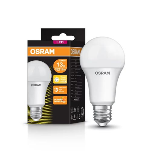หลอดไฟ LED 13W OSRAM LV CLA40 E27