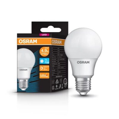 หลอดไฟ LED 4.9W OSRAM LV CLA40 E27