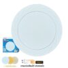 โคมไฟ LED Panel ฝังฝ้า หน้ากลม TOSHIBA 3 Step Colour Click