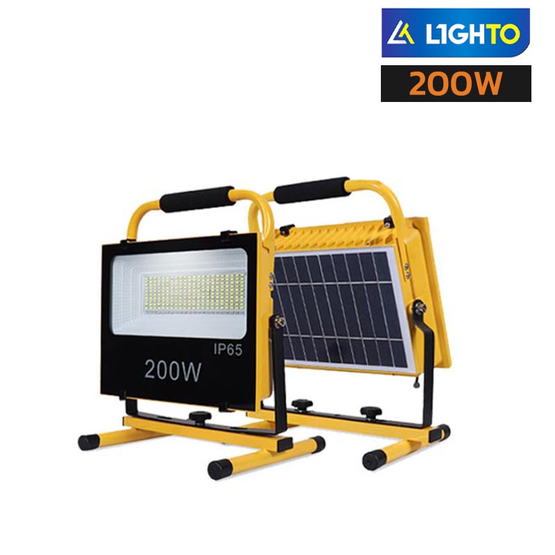 สปอร์ตไลท์พกพาโซล่าเซลล์ 200W LIGHTO RECHARGE CAMP