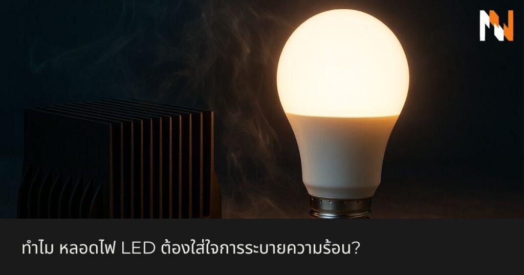 ทำไม หลอดไฟ LED ต้องใส่ใจการระบายความร้อน