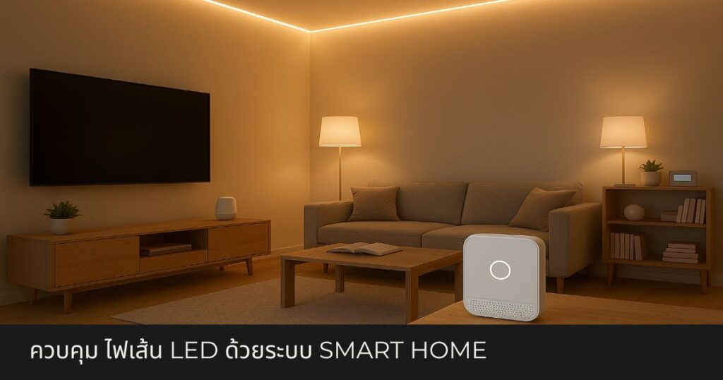 ควบคุม ไฟเส้น LED ด้วยระบบ Smart Home