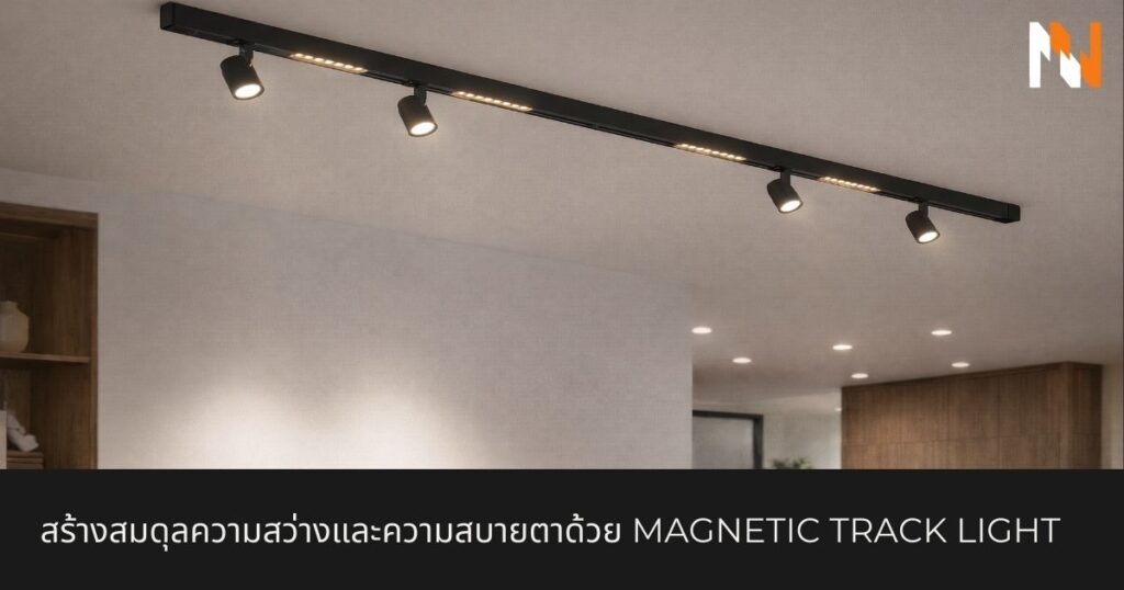 สร้างสมดุลความสว่างและความสบายตาด้วย Magnetic Track Light
