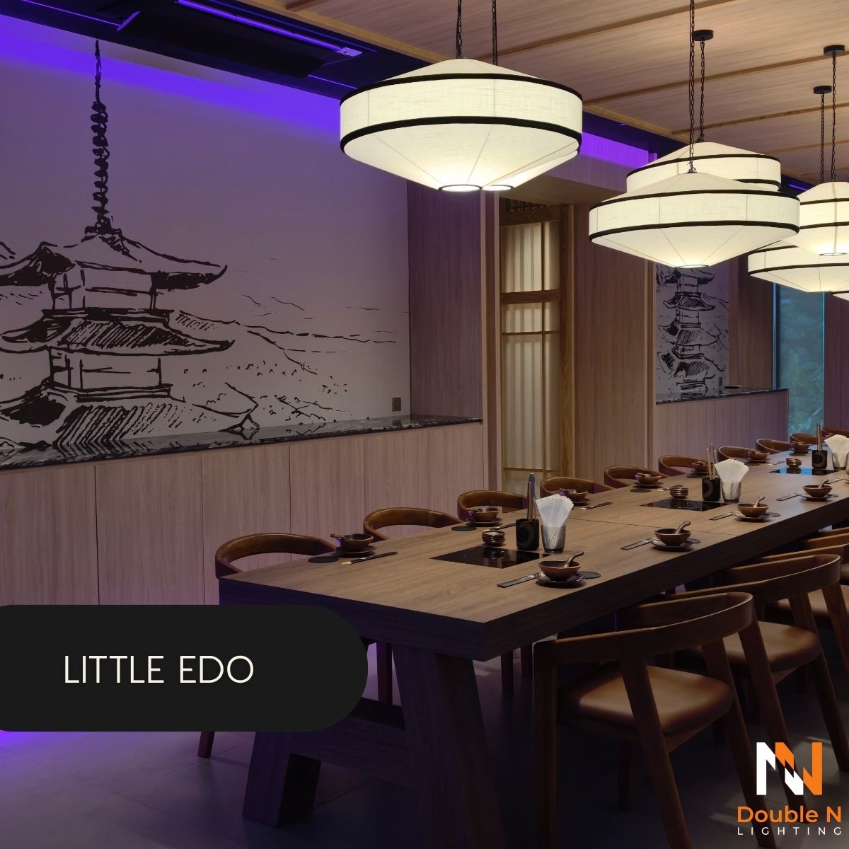 ผลงานการติดตั้ง ณ Little Edo