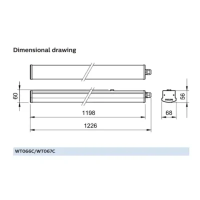 โคมกันน้ำกันฝุ่น-Philips-รุ่น-WT066C-36W-1200mm-3